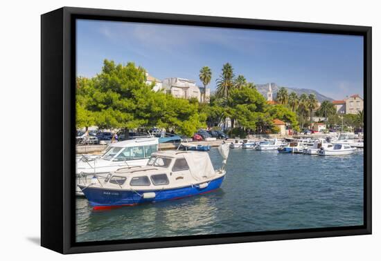 Small Harbour, Orebic, Dalmatia, Croatia, Europe-Frank Fell-Framed Premier Image Canvas