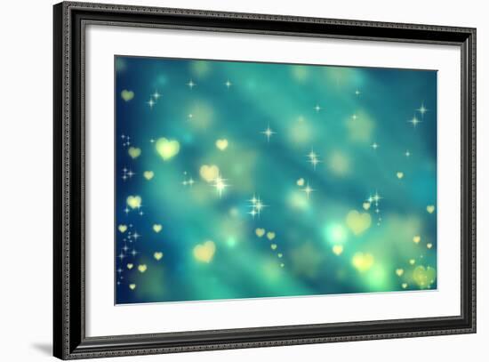 Small Hearts Background-Melpomene-Framed Art Print