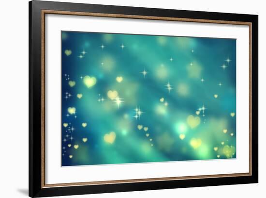 Small Hearts Background-Melpomene-Framed Art Print