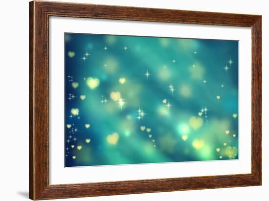 Small Hearts Background-Melpomene-Framed Art Print