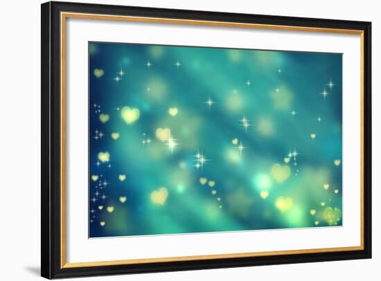 Small Hearts Background-Melpomene-Framed Art Print