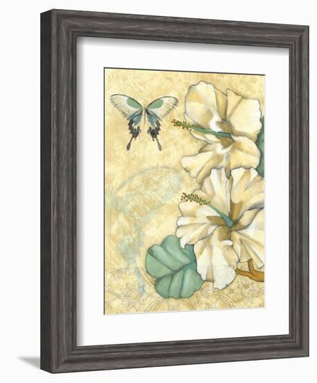 Small Hibiscus Medley I-Jennifer Goldberger-Framed Art Print