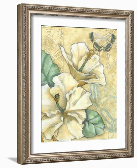 Small Hibiscus Medley II-Jennifer Goldberger-Framed Art Print