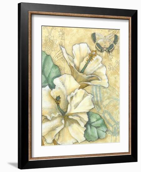 Small Hibiscus Medley II-Jennifer Goldberger-Framed Art Print