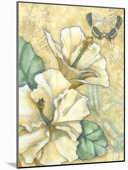 Small Hibiscus Medley II-Jennifer Goldberger-Mounted Art Print