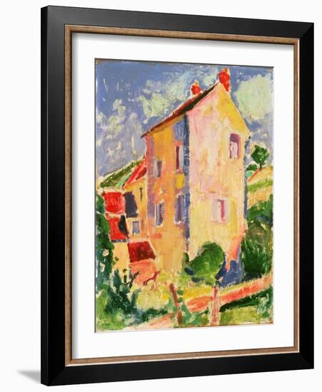 Small House (Oil on Panel)-Alfred Henry Maurer-Framed Giclee Print