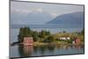 Small Island in Hardangerfjorden Nr Bergen, Western Fjords, Norway-Peter Adams-Mounted Photographic Print