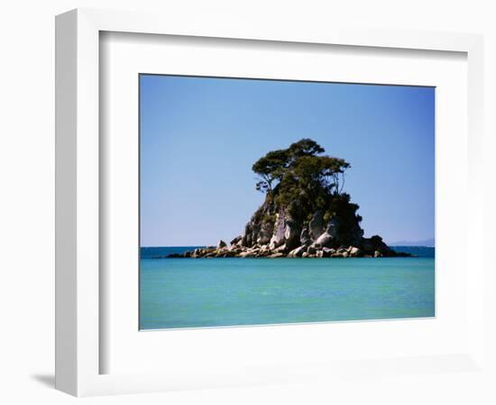 Small Island off Coast-Robert Landau-Framed Photographic Print