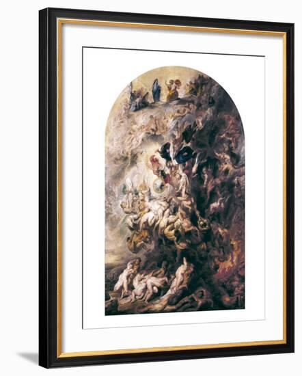 Small Last Judgement-Peter Paul Rubens-Framed Art Print