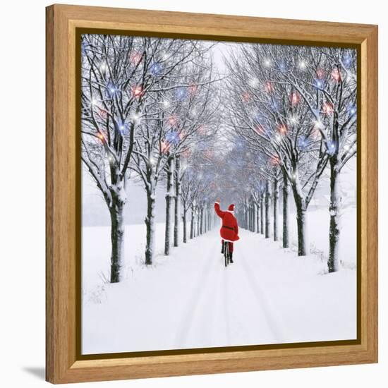 Small-Leaved Lime Trees in Snow-Ake Lindau-Framed Premier Image Canvas