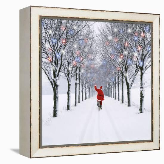 Small-Leaved Lime Trees in Snow-Ake Lindau-Framed Premier Image Canvas