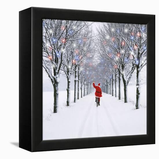 Small-Leaved Lime Trees in Snow-Ake Lindau-Framed Premier Image Canvas