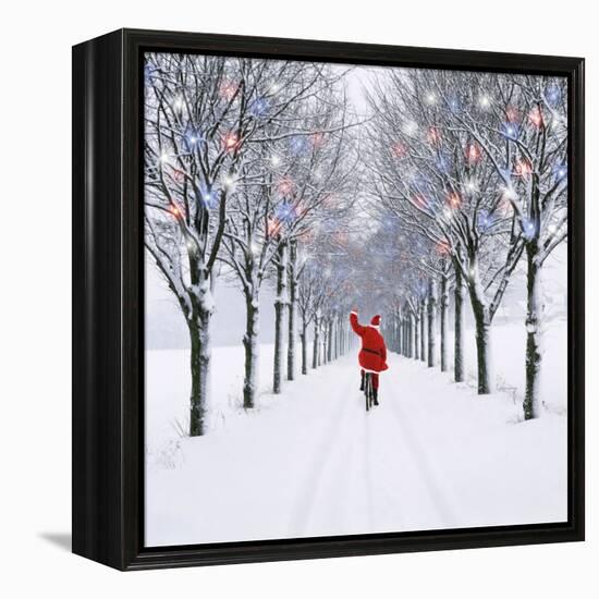 Small-Leaved Lime Trees in Snow-Ake Lindau-Framed Premier Image Canvas