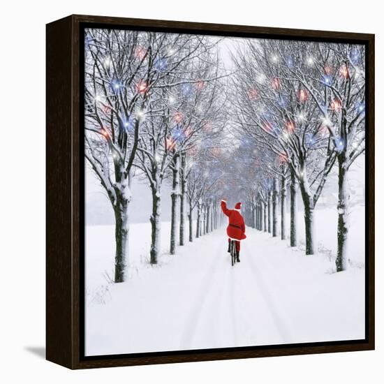 Small-Leaved Lime Trees in Snow-Ake Lindau-Framed Premier Image Canvas