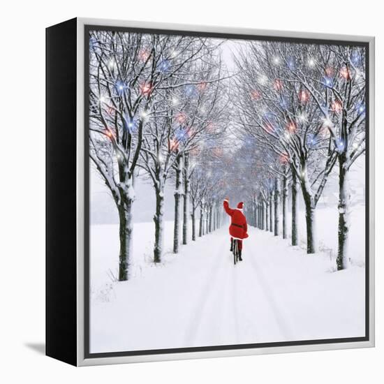 Small-Leaved Lime Trees in Snow-Ake Lindau-Framed Premier Image Canvas