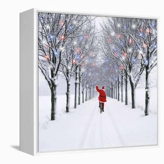 Small-Leaved Lime Trees in Snow-Ake Lindau-Framed Premier Image Canvas