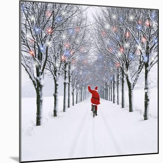 Small-Leaved Lime Trees in Snow-Ake Lindau-Mounted Photographic Print