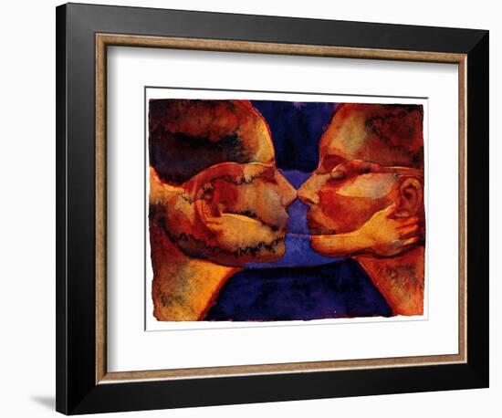 Small Mirror Twin with Figure-Graham Dean-Framed Giclee Print