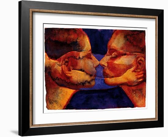 Small Mirror Twin with Figure-Graham Dean-Framed Giclee Print
