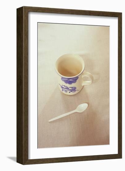 Small Mug and Plastic Spoon-Den Reader-Framed Photographic Print