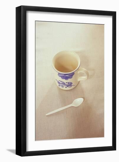 Small Mug and Plastic Spoon-Den Reader-Framed Photographic Print