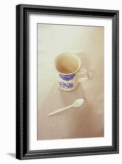 Small Mug and Plastic Spoon-Den Reader-Framed Photographic Print