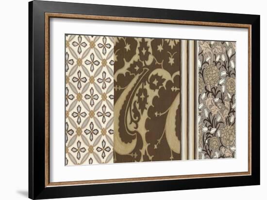 Small Neutral Nouveau Panel I-Megan Meagher-Framed Art Print