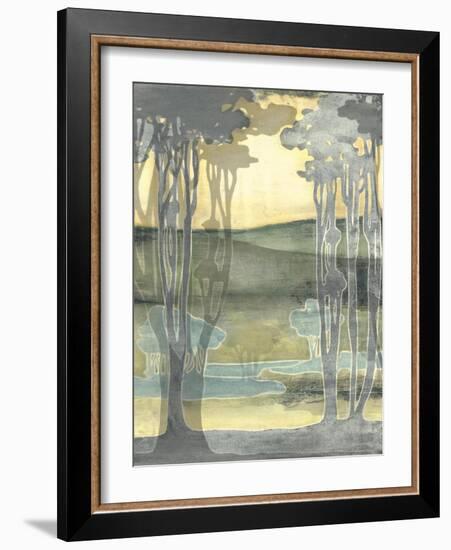 Small Nouveau Landscape I-Jennifer Goldberger-Framed Art Print