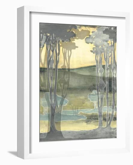 Small Nouveau Landscape I-Jennifer Goldberger-Framed Art Print