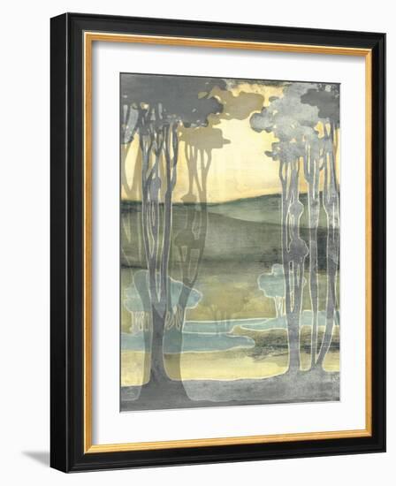 Small Nouveau Landscape I-Jennifer Goldberger-Framed Art Print