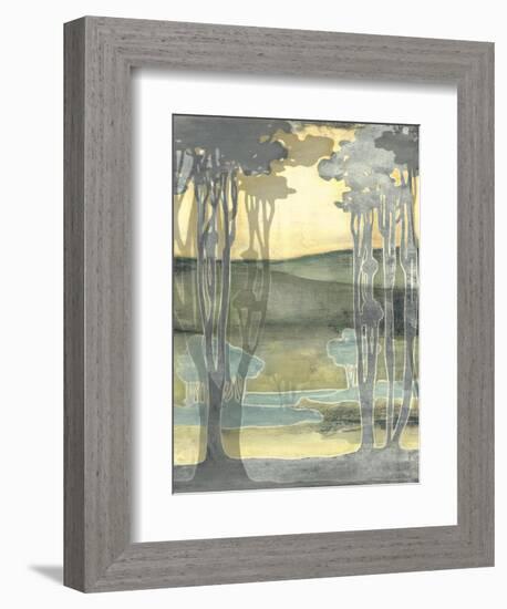 Small Nouveau Landscape I-Jennifer Goldberger-Framed Art Print