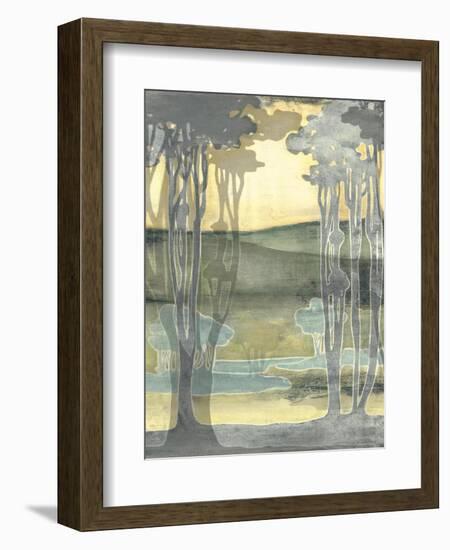 Small Nouveau Landscape I-Jennifer Goldberger-Framed Art Print