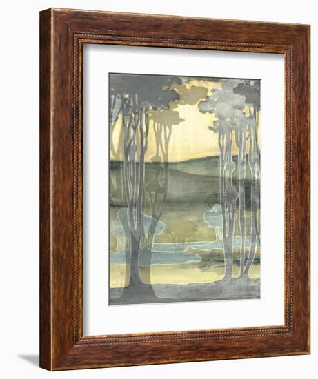 Small Nouveau Landscape I-Jennifer Goldberger-Framed Art Print