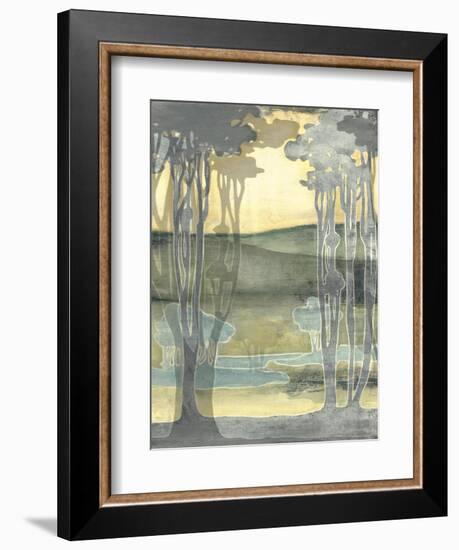 Small Nouveau Landscape I-Jennifer Goldberger-Framed Art Print