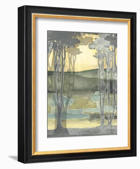 Small Nouveau Landscape I-Jennifer Goldberger-Framed Art Print