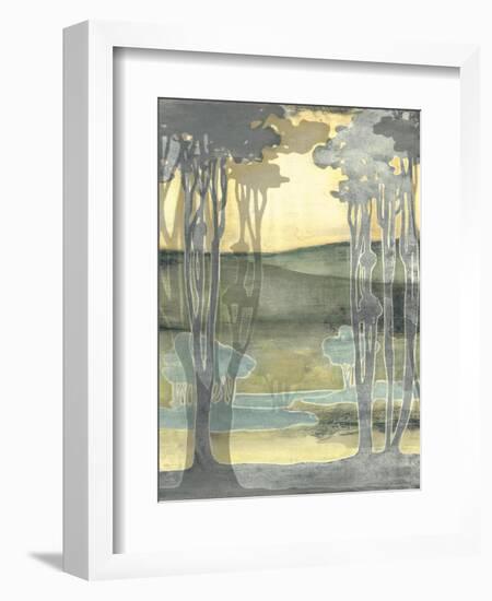 Small Nouveau Landscape I-Jennifer Goldberger-Framed Premium Giclee Print