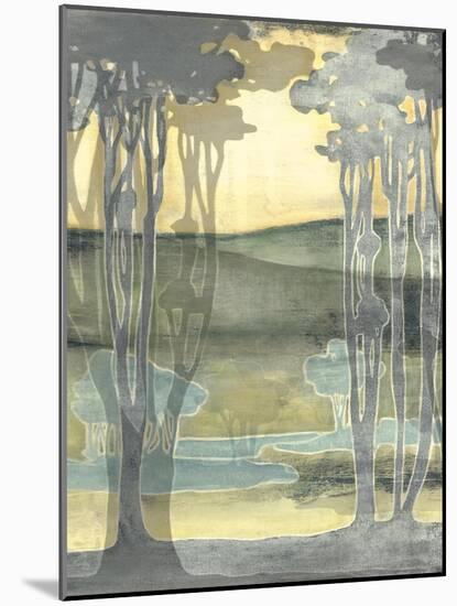 Small Nouveau Landscape I-Jennifer Goldberger-Mounted Premium Giclee Print