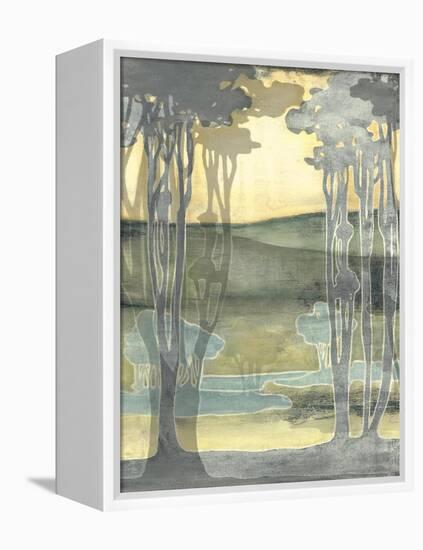 Small Nouveau Landscape I-Jennifer Goldberger-Framed Stretched Canvas