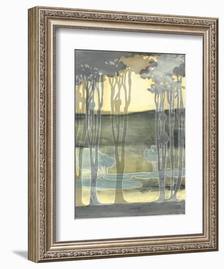 Small Nouveau Landscape II-Jennifer Goldberger-Framed Art Print