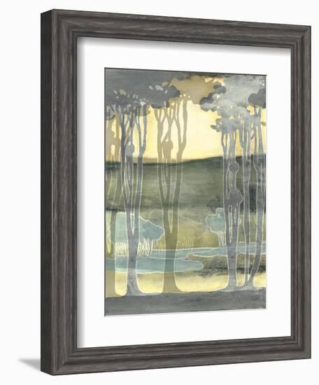 Small Nouveau Landscape II-Jennifer Goldberger-Framed Art Print