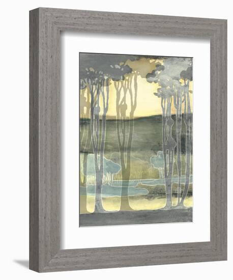 Small Nouveau Landscape II-Jennifer Goldberger-Framed Art Print