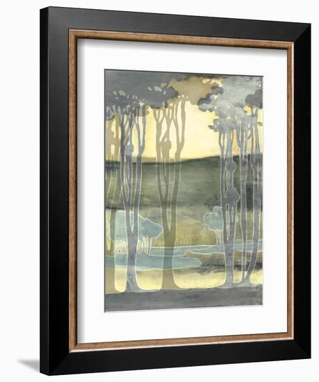 Small Nouveau Landscape II-Jennifer Goldberger-Framed Art Print