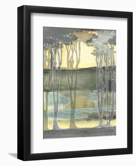 Small Nouveau Landscape II-Jennifer Goldberger-Framed Art Print