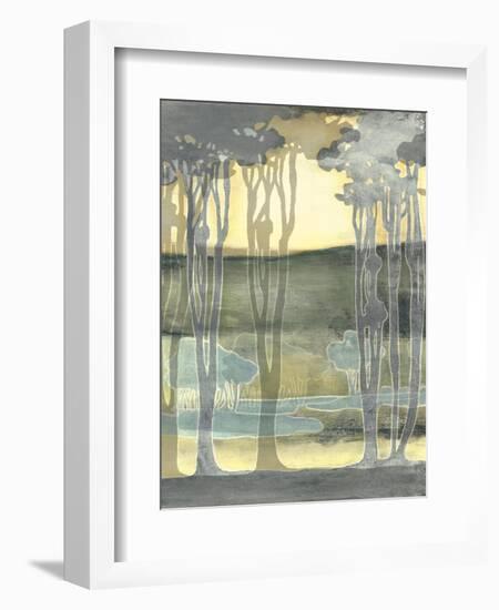 Small Nouveau Landscape II-Jennifer Goldberger-Framed Art Print