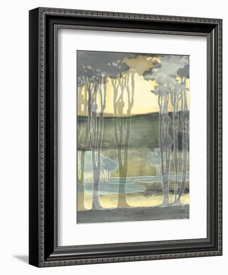 Small Nouveau Landscape II-Jennifer Goldberger-Framed Art Print