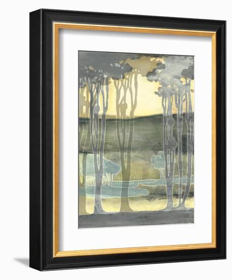 Small Nouveau Landscape II-Jennifer Goldberger-Framed Art Print