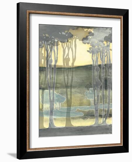 Small Nouveau Landscape II-Jennifer Goldberger-Framed Art Print