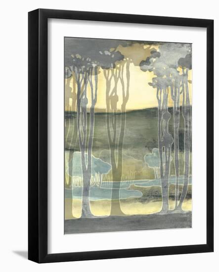 Small Nouveau Landscape II-Jennifer Goldberger-Framed Art Print