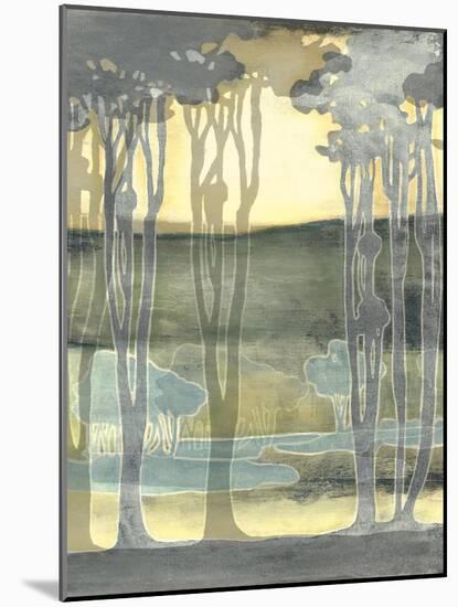 Small Nouveau Landscape II-Jennifer Goldberger-Mounted Art Print