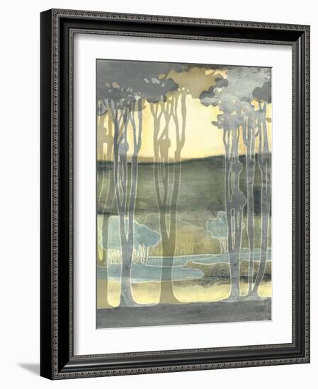 Small Nouveau Landscape II-Jennifer Goldberger-Framed Art Print